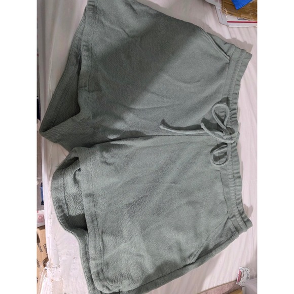 Maurices Lounge Shorts Comfy Knit Drawstring Waist Casual Sage Green‎ 1X - Picture 1 of 6